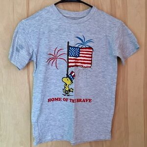 Peanuts Woodstock Hope of the Brave Boys Large Tee Shirt